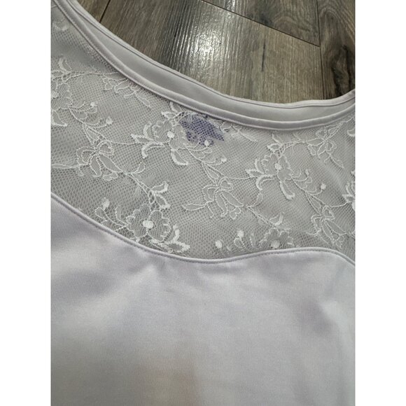 Spanx By Sara Blakely Light Lilac Purple Lace-Trimmed Shaping Tank Top M - Picture 2 of 6